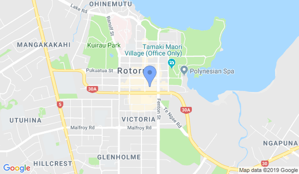Brazilian Jiu Jitsu Rotorua location Map