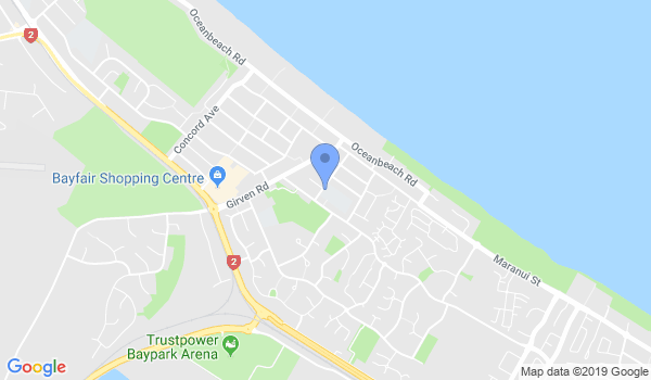 Bay of Plenty Taekwon-Do Academy location Map