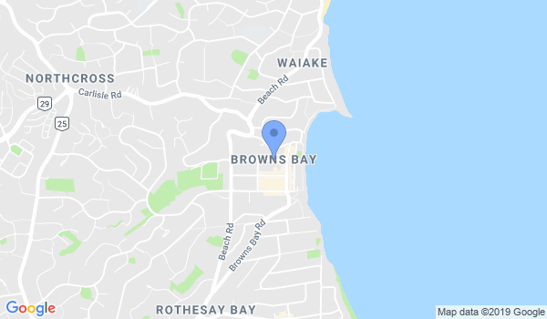 Browns bay martial art club location Map