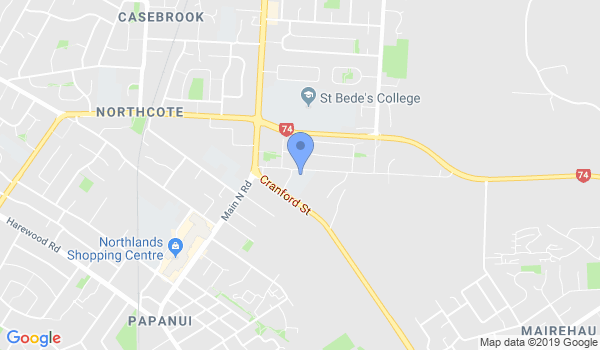 Bujinkan Christchurch location Map