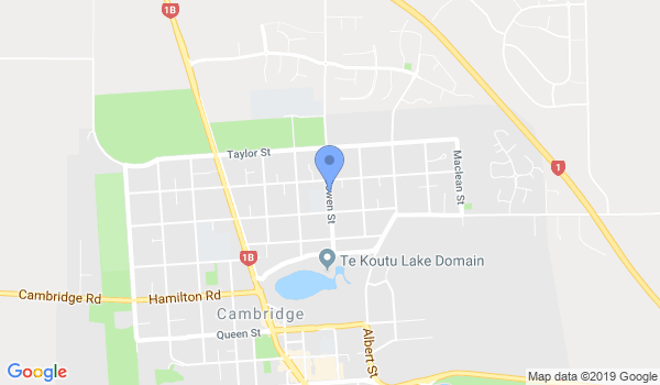 Shotokan Karate Waikato Cambridge location Map