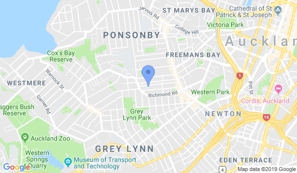 Chan's Martial Arts - Ponsonby location Map