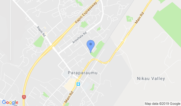 GKR Karate Paraparaumu Tutanekai location Map