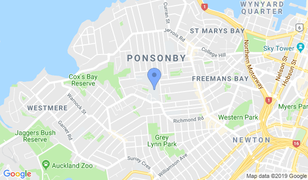 GKR Karate - Ponsonby location Map