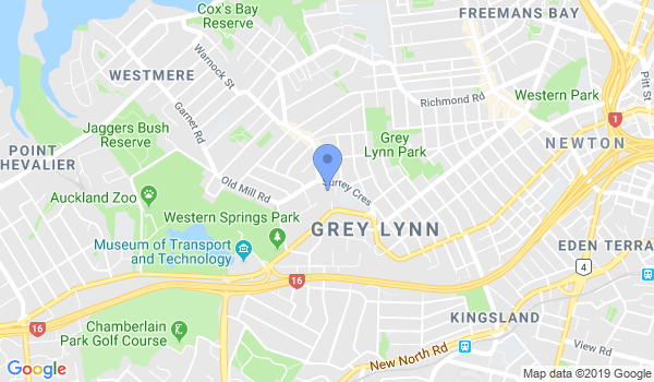 Grey Lynn Kung Fu location Map