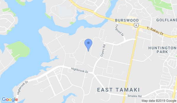 GroundControl East Auckland BJJ & Mixed Martial Arts location Map