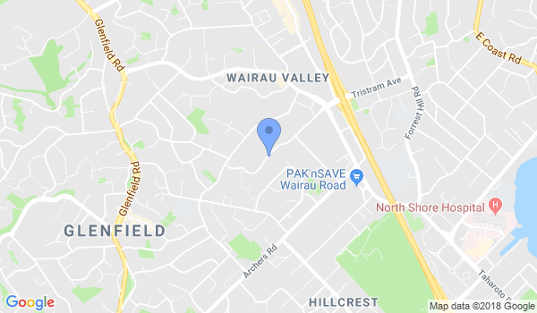Jikishin Dojo Auckland location Map