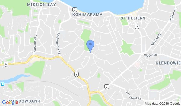 Kohi Karate Auckland location Map