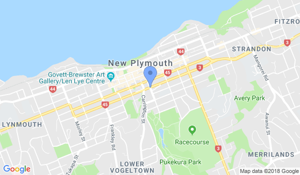 Kung Fu School New Plymouth location Map