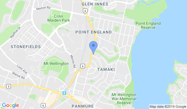 MMA Training Auckland location Map