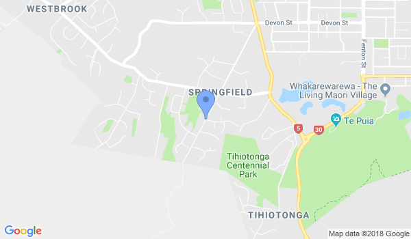 Rotorua Shotokan Karate Club location Map