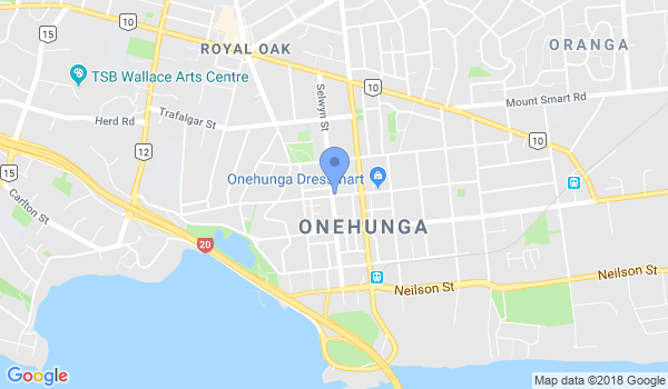 Onehunga TaeKwonDo Dojang location Map